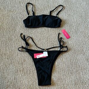 NWT Xhilaration black strappy bikini